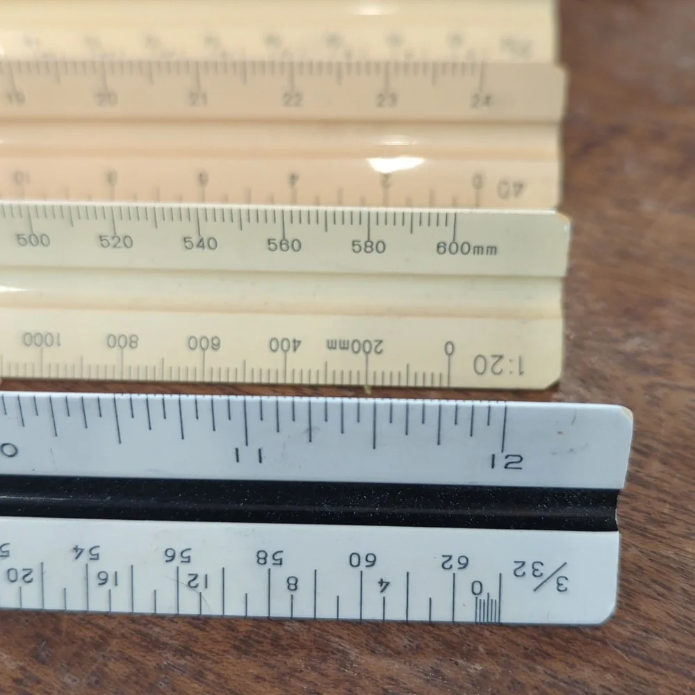 12 Inch Architect/Engineer /Metric Triangular Scale Ruler - Picture 3 of 8